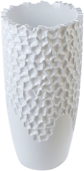 Casablanca by Gilde Pflanzkübel »Pflanzkübel Carve«, (1 St.), Blumenkübel, Pflanzübertopf, Blumentopf, aus Fiberglas, in 2 Grössen erhältlich, Wohnzimmer