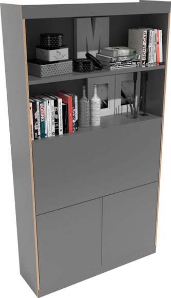 Müller SMALL LIVING Sekretär »FLAI Home-Office gross«, drei Rückwände: Melamin, magnetisch oder mit 6mm dickem Bulletin Board