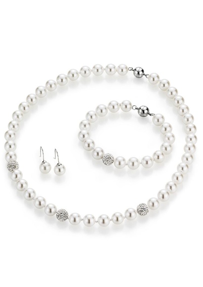 Firetti Schmuckset »Collier, Armband und Ohrhaken« (Set, 4 tlg.)