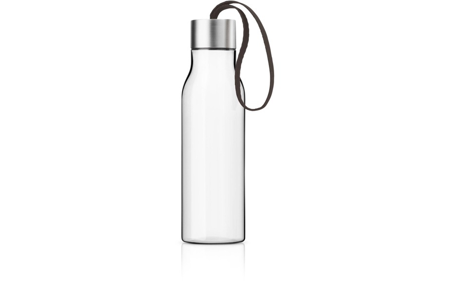 Trinkflasche Klein 0,5 L / Trinkflasche für unterwegs aus umweltfreundlichem Kunststoff - Eva Solo braun en plastikmaterial
