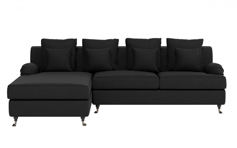 Guido Maria Kretschmer Home&Living Ecksofa »NORIN«, (2 St.), zwei Fussarten: vorne - Rollen, hinten - Holzfüsse