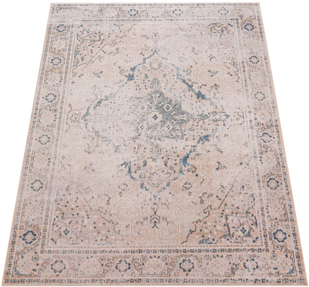 Paco Home Teppich »Perugia 372«, rechteckig, Kurzflor, orientalisches Muster, Vintage Design, waschbar