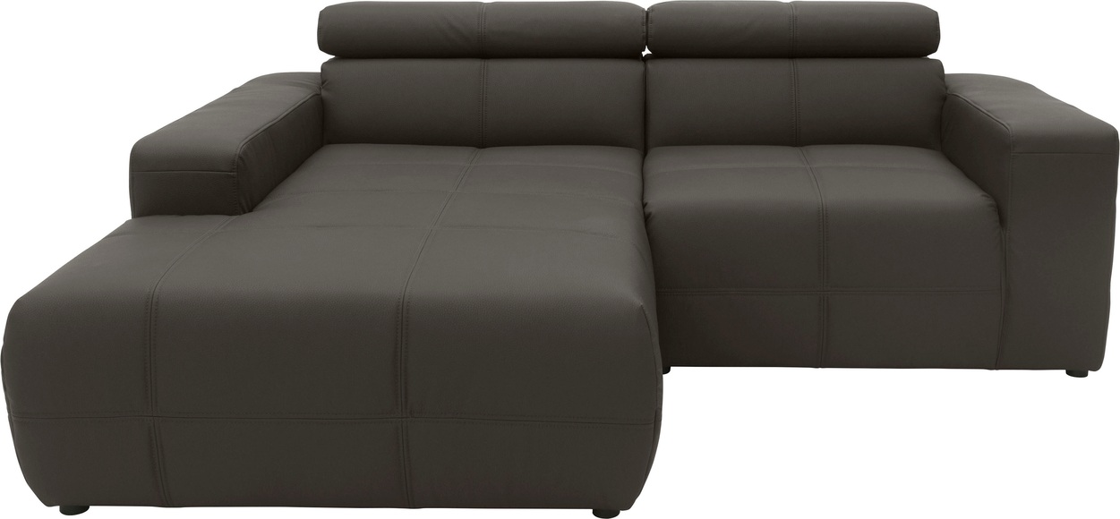 DOMO collection Ecksofa »Brandon«, Mit Kopfteilverstellung, auch in Leder