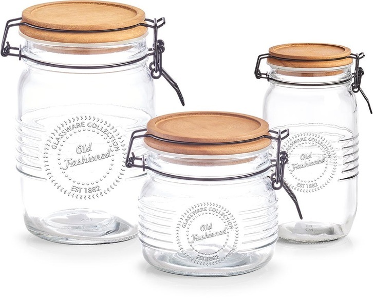Zeller Present Vorratsglas, (Set, 3 tlg.)