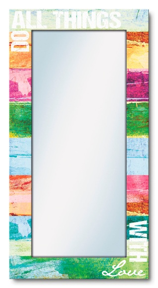 Artland Wandspiegel »Tu alles mit Liebe«