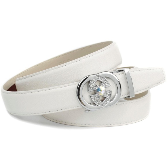 Anthoni Crown 2,5 cm Sommerlicher Automatik Gürtel in Weiss