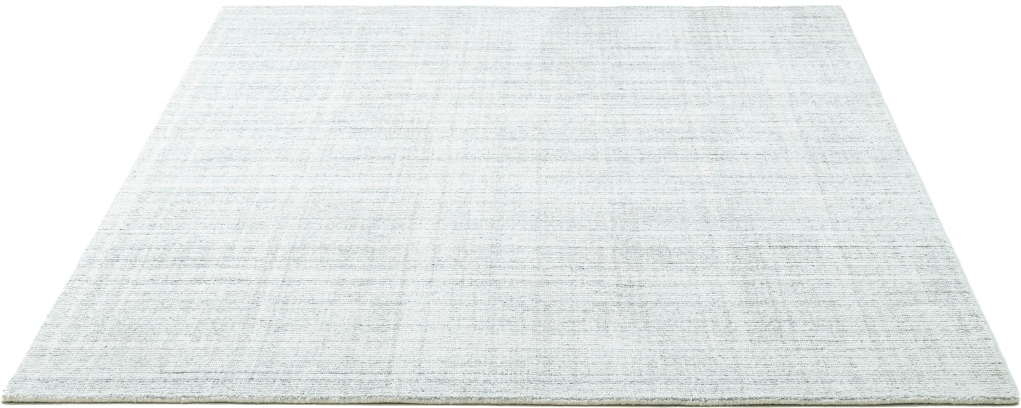 Sansibar Teppich »Tinnum Uni meliert«, rechteckig, meliert, 60% Wolle, handgearbeitet in aufwendiger Handloom-Technik