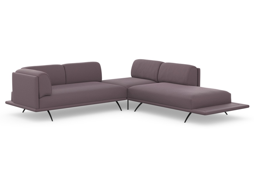 machalke® Ecksofa »benito«, mit bezogenem Sockel