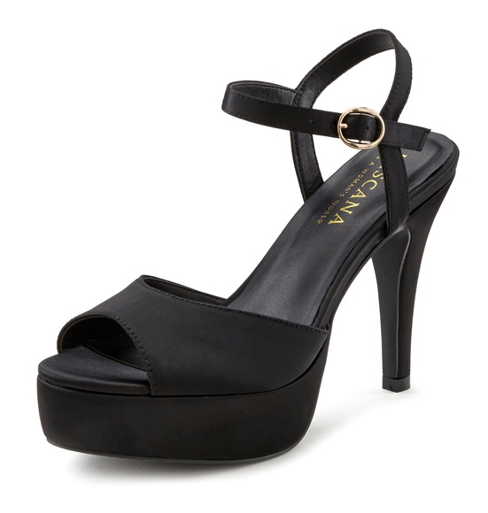 LASCANA Belle Affaire High-Heel-Sandalette, mit Plateau vegan