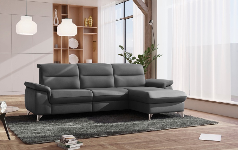 SCHÖNER WOHNEN LAMINAT Ecksofa, wahlweise mit motorischer Relaxfunktion