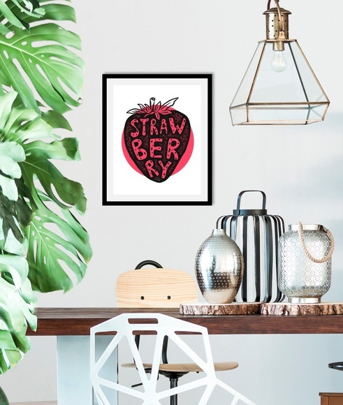queence Bild »Strawberry«, (1 St.), gerahmt
