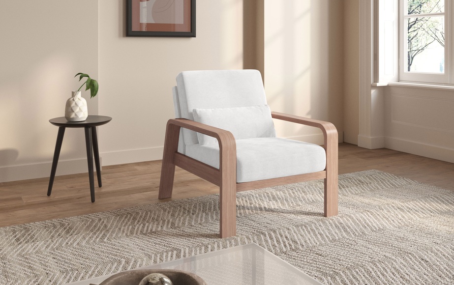 sit&more Sessel »Kolding«, Armlehnen aus Buchenholz in natur, verschiedene Bezüge und Farben