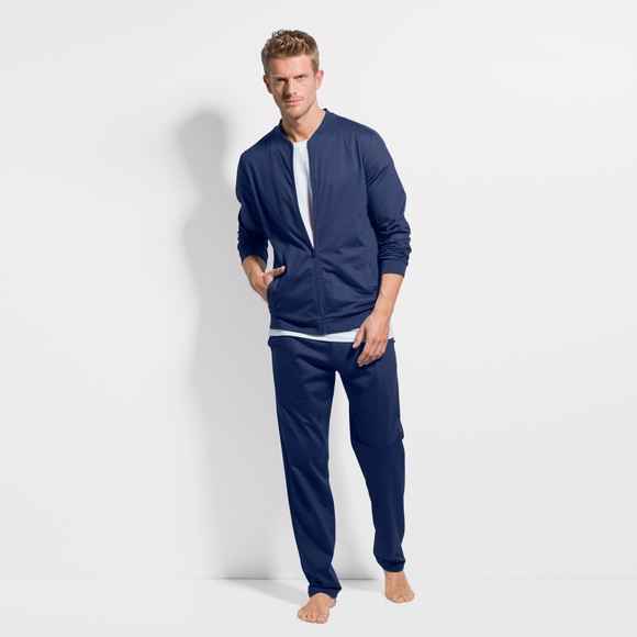ISA Loungewear Jacke Herren Marine S