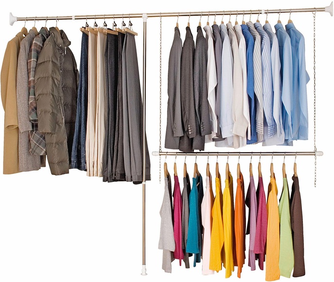 Set: Teleskop-Garderobe, Wenko (3tlg.)