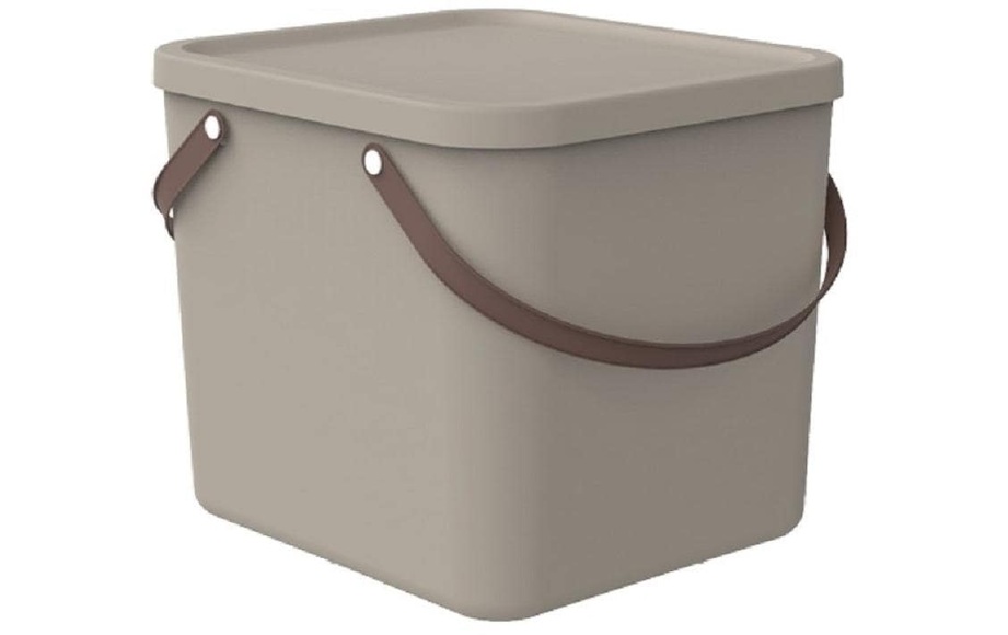 ROTHO - Aufbewahrungsbox ALBULA - taupe - recyceltes Material - 36/40/34 cm