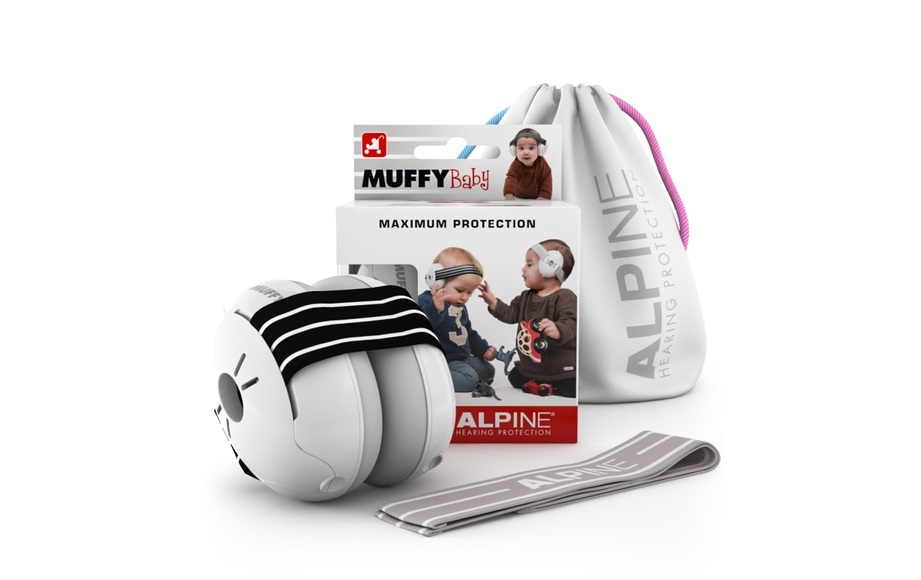 Alpine Gehörschutz Muffy Baby, schwarz