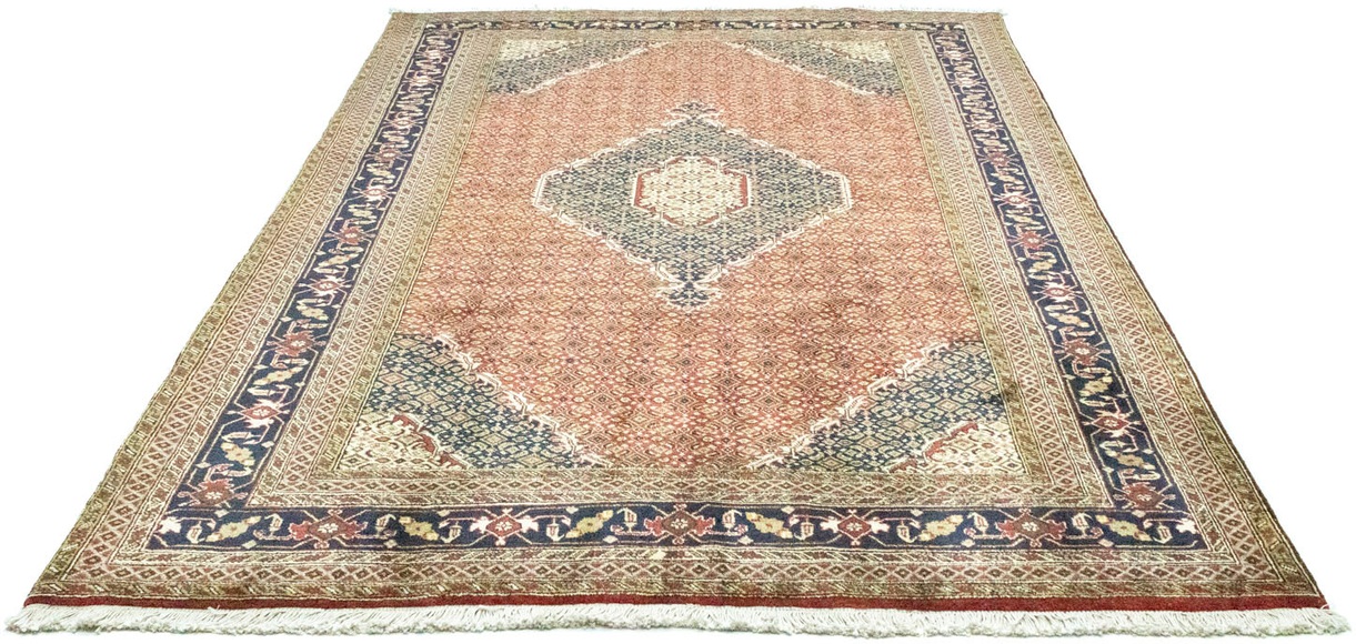 morgenland Wollteppich »Maschad Teppich handgeknüpft rot«, rechteckig, 12 mm Höhe