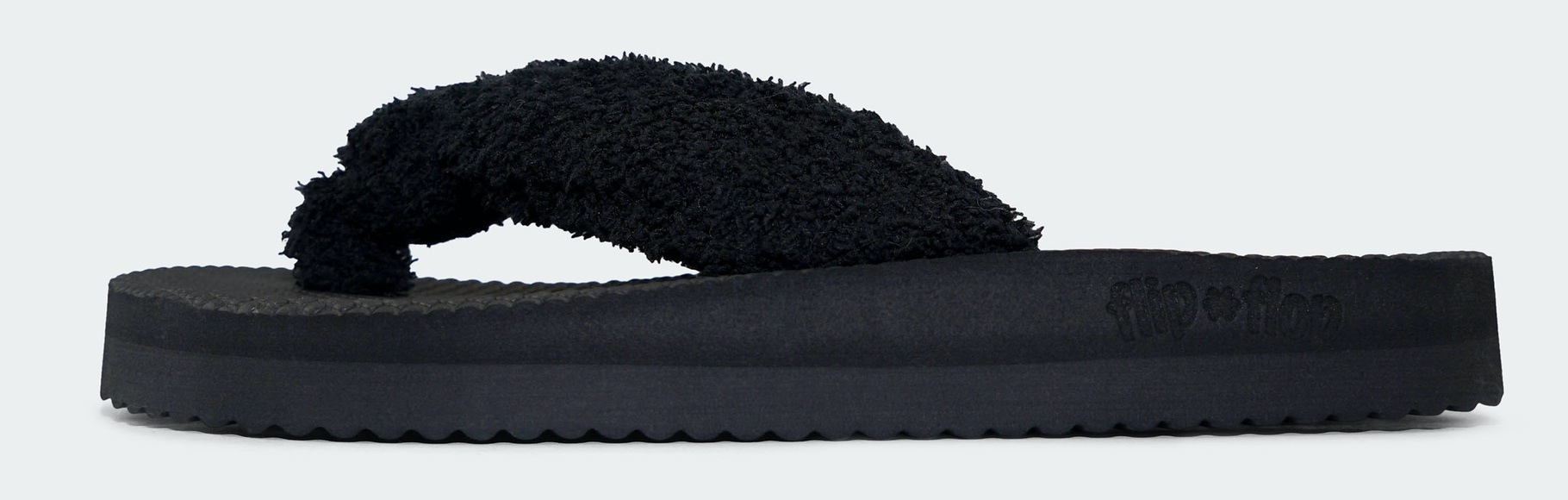 Flip Flop Plüsch Hausschuhe »comfy*spa«, mit leichter Plateausohle
