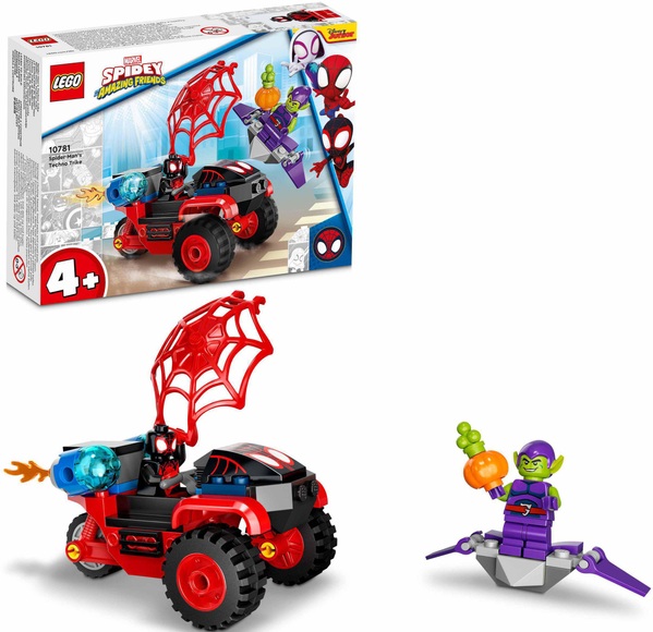 10781 Marvel Spidey und seine Super-Freunde: Miles Morales: Spider-Mans Techno-Trike, Konstruktionsspielzeug