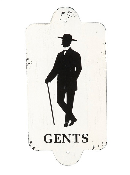 Ambiente Haus Metallschild »Metallbild - Gentlemen 28x14cm«, (1 St.)