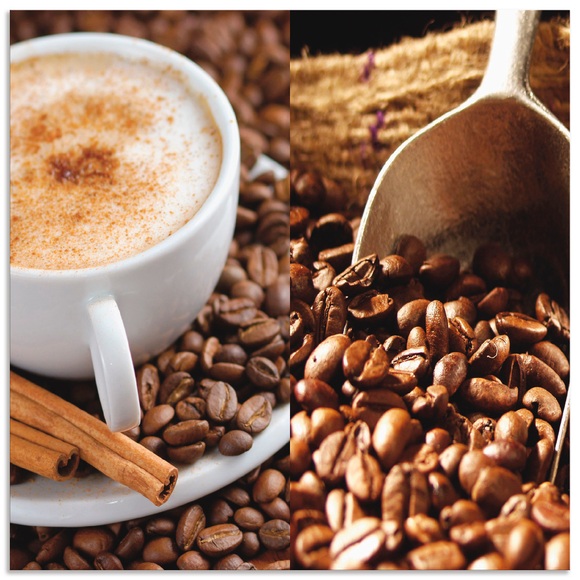 Artland Küchenrückwand »Kaffee - Cappuccino - Heisser Kaffee«