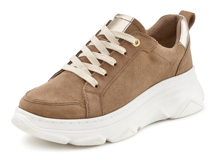 LASCANA Sneaker, aus Leder mit Chunky Aussensohle