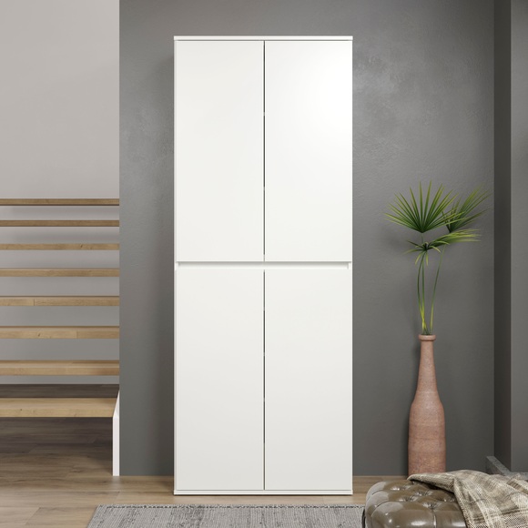 INOSIGN Mehrzweckschrank »Novara«, weiss, ca. B/H/T ca.: 74/191/34cm