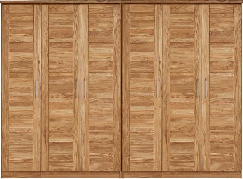 Premium collection by Home affaire Drehtürenschrank »Tommy«, aus massiver Wildeiche, in unterschiedlichen Schrankbreiten erhältlich