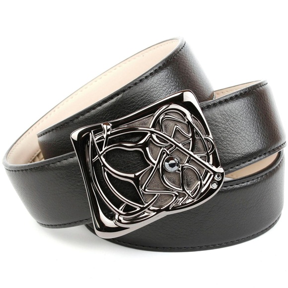Anthoni Crown Jeansgürtel mit Designer-Schliesse