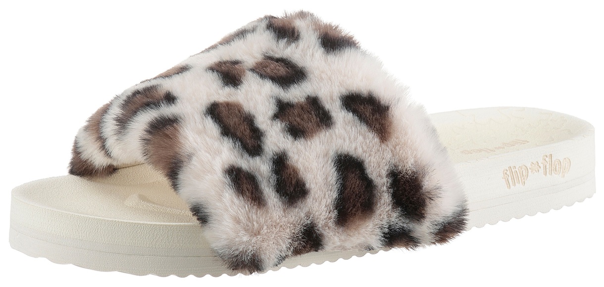 Flip Flop Pantoffel »pool*leo fur«, im Leo-Look