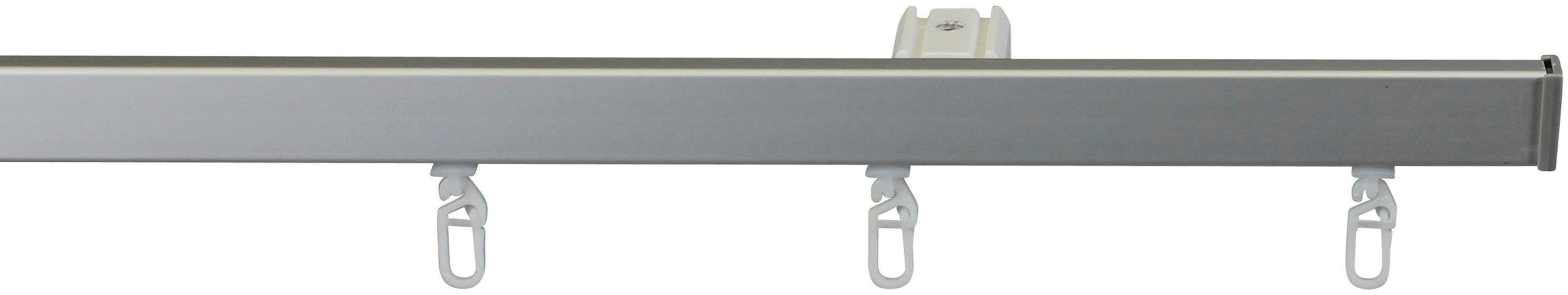 GARESA Gardinenschiene »Bilder- oder Aluminiumschiene«, 1 läufig-läufig, Wunschmasslänge, Wandmontage, Deckenmontage, verlängerbar, einfache Montage, Endkappe
