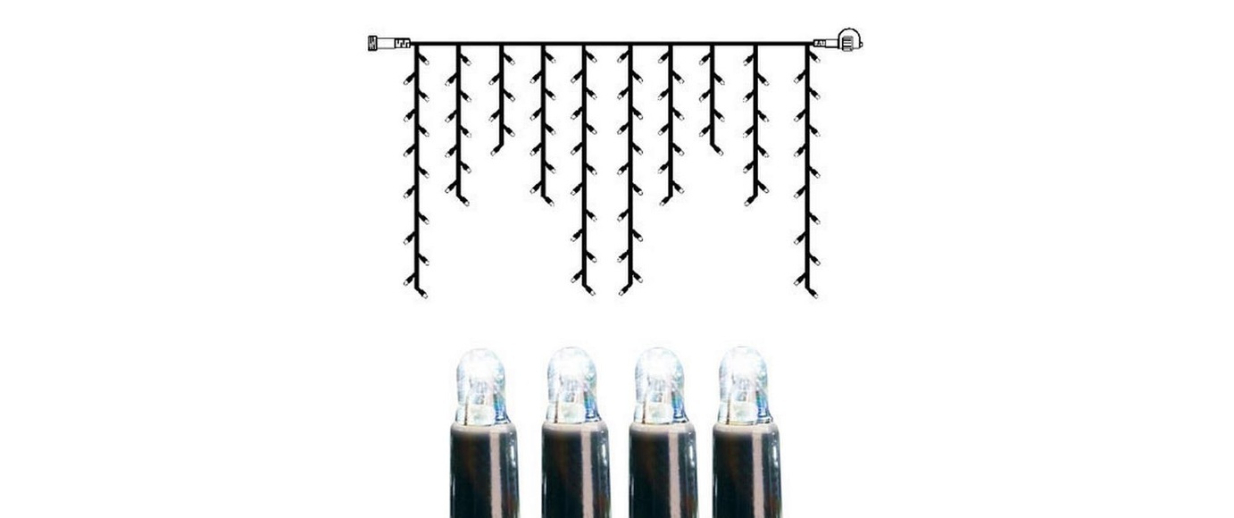 STAR TRADING LED-Lichtervorhang »Trading Lichtervorhang«, 100 St.-flammig