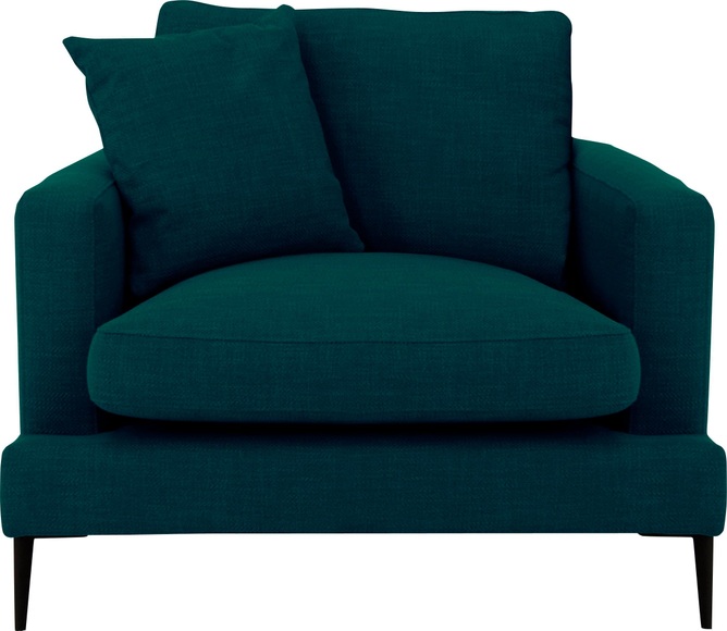 Leonique Sessel »Cozy«, mit Metallbeinen und Zierkissen