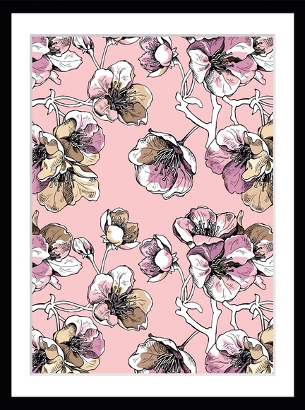 queence Bild »Mona«, Blumen, gerahmt, Blumen