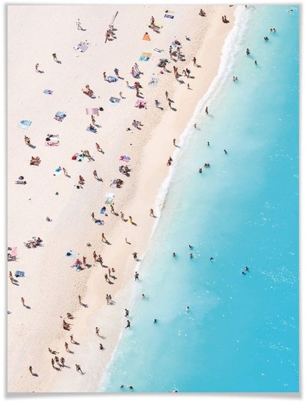 Wall-Art Poster »Strand Zakynthos«, Strand, (1 St.), Poster, Wandbild, Bild, Wandposter