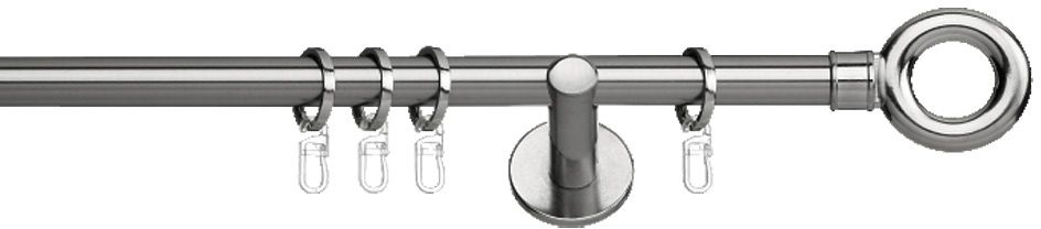 Gardinenstange, Indeko, »Tarent«, 1-läufig, im Fixmass, ø 20 mm
