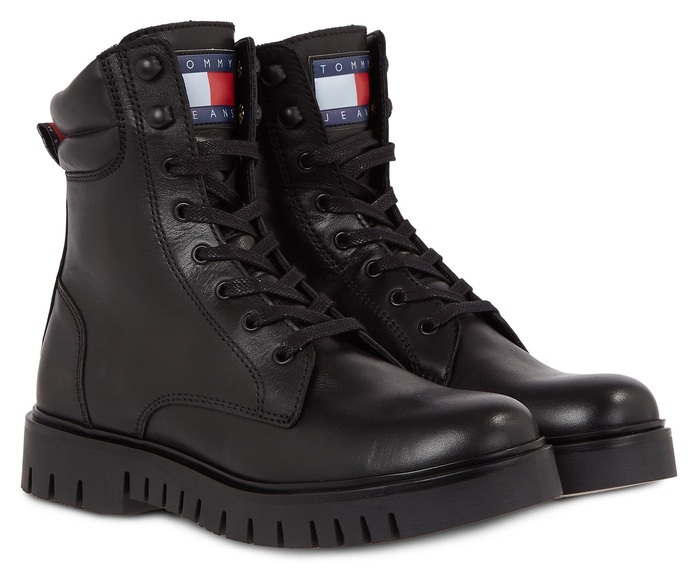 Tommy Jeans Schnürboots »TJW LACE UP BOOT«, mit weich abgepolstertem Schaftrand
