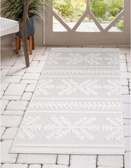 Carpet City Teppich »Santorini«, rechteckig, 5 mm Höhe, 3D-Effekt, für Wohnzimmer, Flur, Küche, Wintergarten, Balkon, Wetterfest & UV-beständig