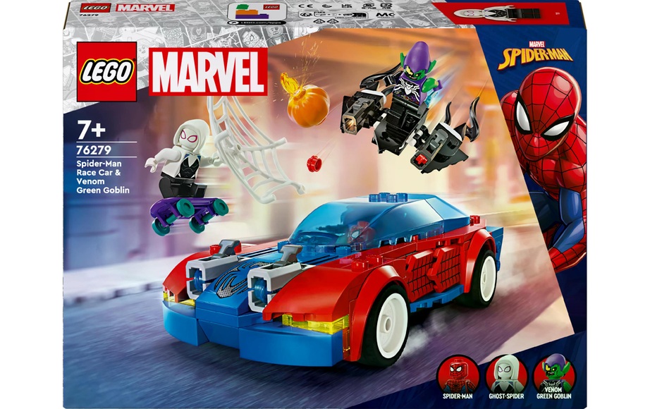 76279 Spider-Mans Rennauto & Venom Green Goblin Multicolor