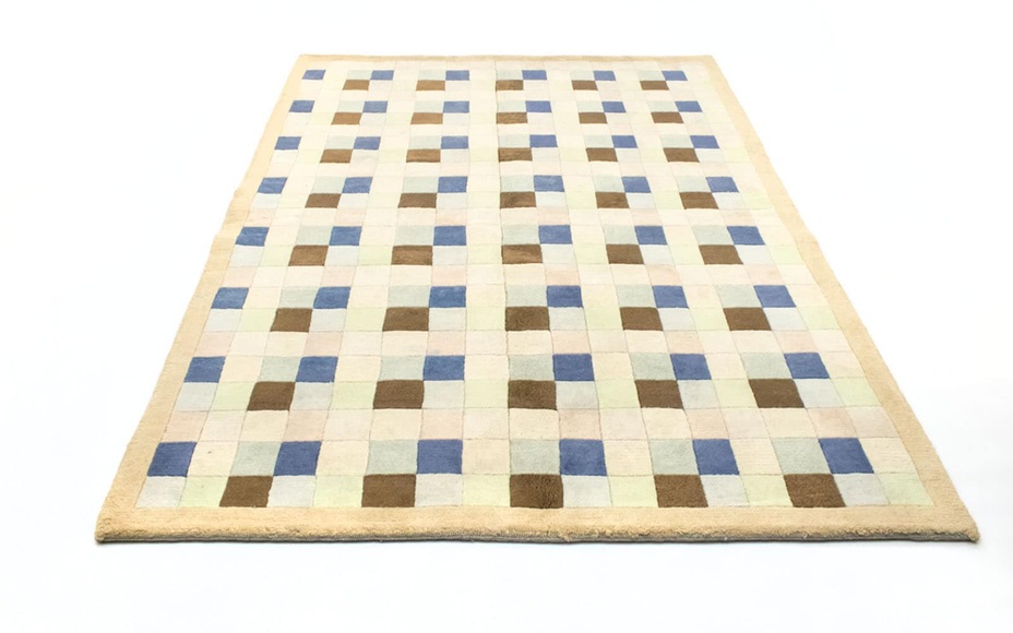 morgenland Wollteppich »Nepal Teppich handgeknüpft beige«, rechteckig, 18 mm Höhe, handgeknüpft
