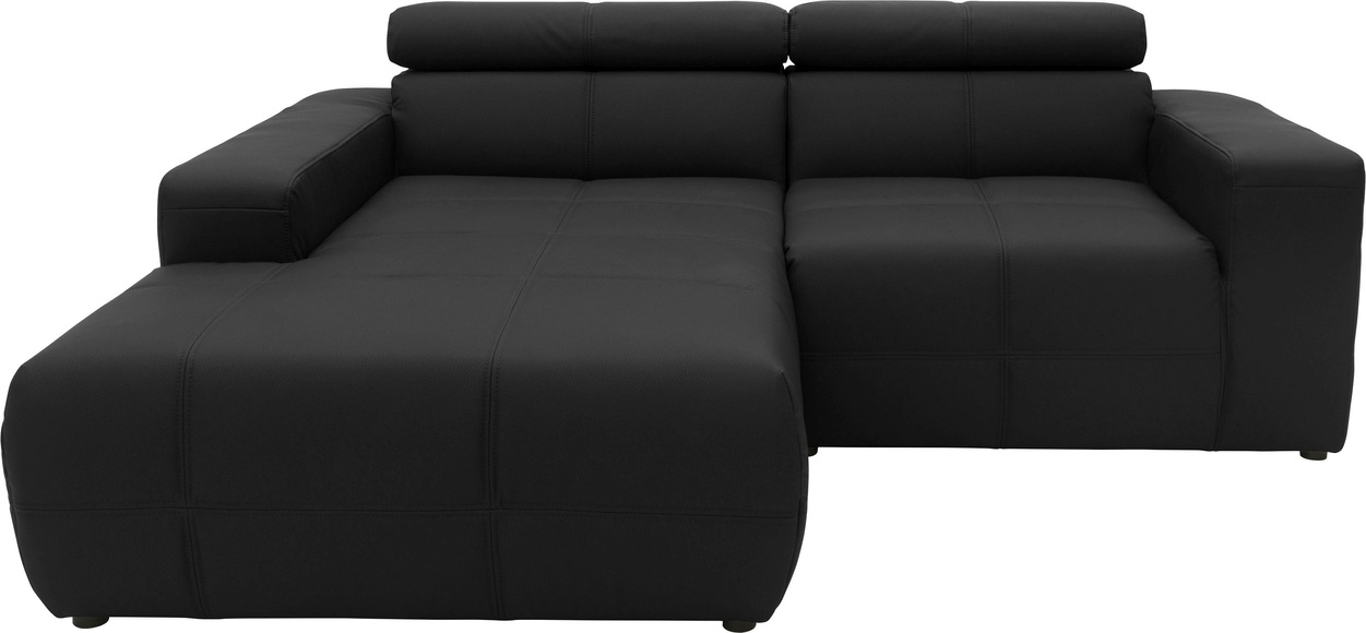 DOMO collection Ecksofa »Brandon«, Mit Kopfteilverstellung, auch in Leder