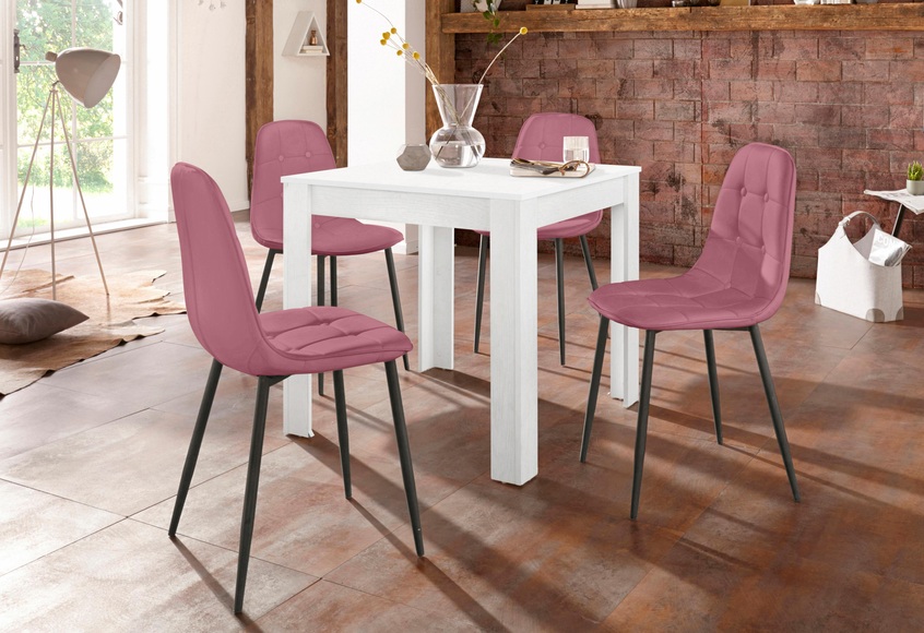 Essgruppe, (Set, 5 tlg.), mit Esstisch 80 cm breit