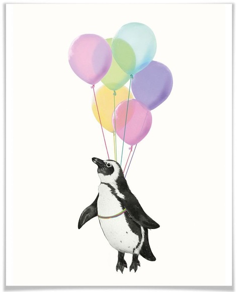 Wall-Art Poster »Pinguin Luftballon«, Tiere, (1 St.)