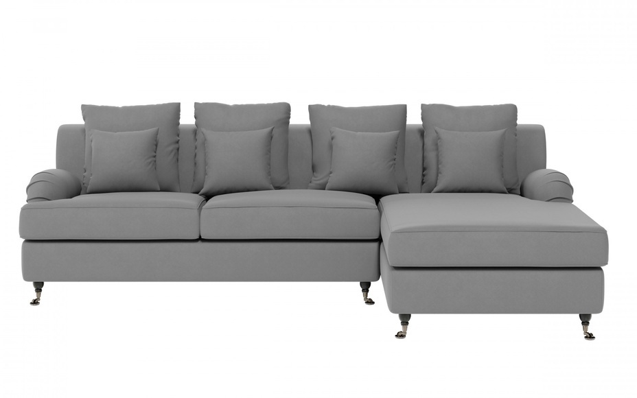 Guido Maria Kretschmer Home&Living Ecksofa »NORIN«, (2 St.), zwei Fussarten: vorne - Rollen, hinten - Holzfüsse