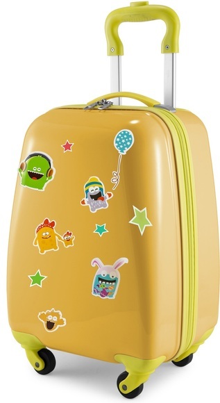 Hauptstadtkoffer Kinderkoffer »For Kids, Monster«, 4 Rollen, mit wasserbeständigen, reflektierenden Monster-Stickern