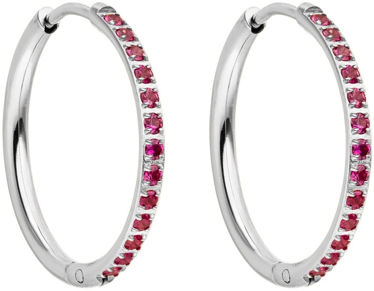 Purelei Paar Creolen »Schmuck Geschenk Romance Ohrringe, 23452«, mit Zirkonia (synth.)