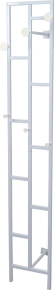 Wandgarderobe, aus Metall, Höhe 180 cm, Wandmontage