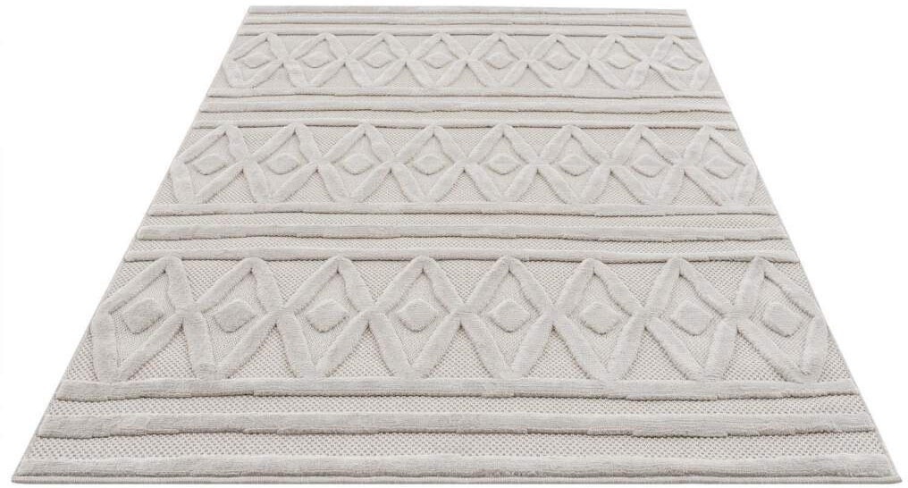 Carpet City Teppich »SANTORINI 58538«, rechteckig, 5 mm Höhe, 3D-Design: Flor erzeugt ein Hoch-Tief-Effekt, In- und Outdoor geeignet
