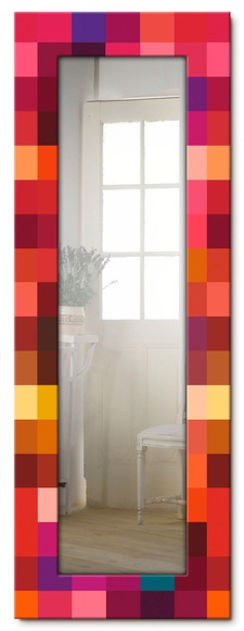 Artland Wandspiegel »Patchwork rot«