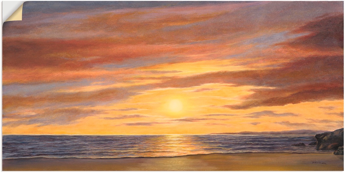 Artland Wandbild »Sonne am Strand«